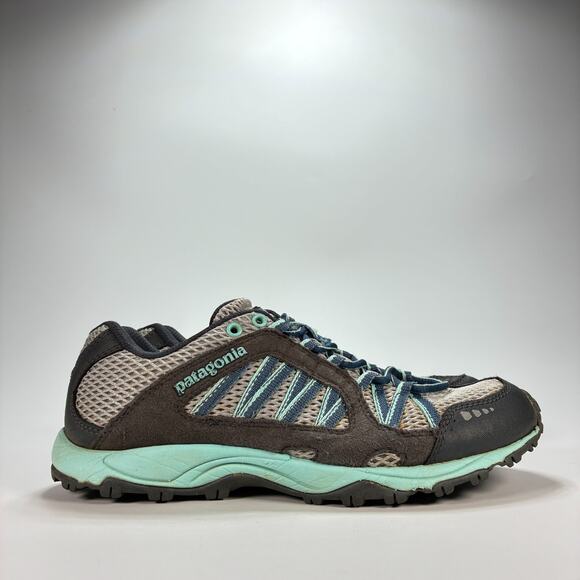 Patagonia Fore Runner Evo Dark Gray Brown Trail Running Shoes Women’s Size 7 - Picture 1 of 11